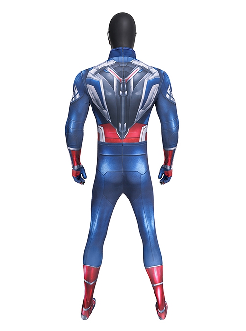 Captain America  Brave New World New Captain America Bodysuit Halloween Cosplay Costume Set
