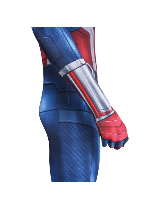 Captain America  Brave New World New Captain America Bodysuit Halloween Cosplay Costume Set
