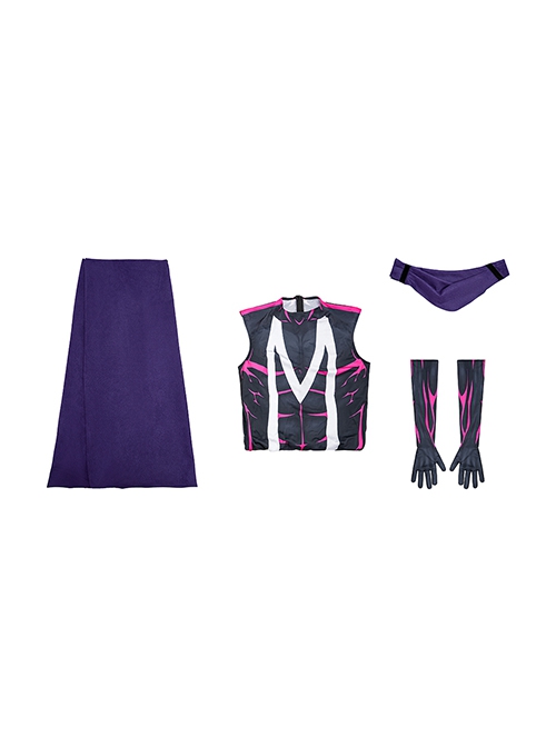 X-Men 97 Magneto Bodysuit Halloween Cosplay Costume Set