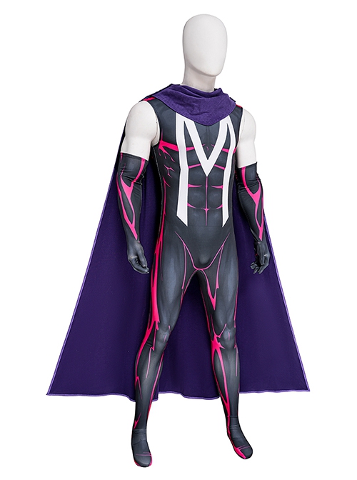 X-Men 97 Magneto Bodysuit Halloween Cosplay Costume Set