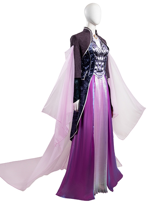 Agatha All Along Agatha Harkness Halloween Cosplay Costume Set Without Light String