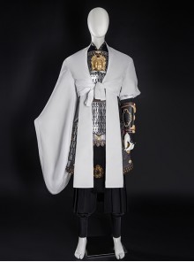 Black Myth Wukong Erlang Shen Yang Jian Halloween Cosplay Costume Set Without Shoes