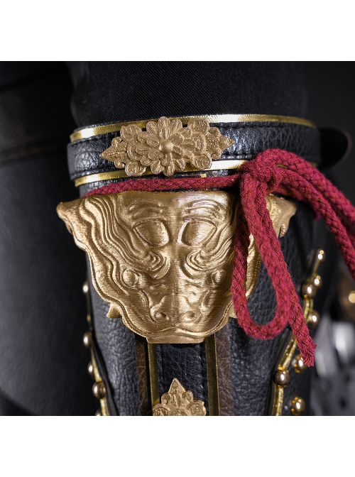 Black Myth Wukong Erlang Shen Yang Jian Halloween Cosplay Costume Set Without Shoes