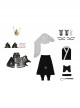 Black Myth Wukong Erlang Shen Yang Jian Halloween Cosplay Costume Set Without Shoes