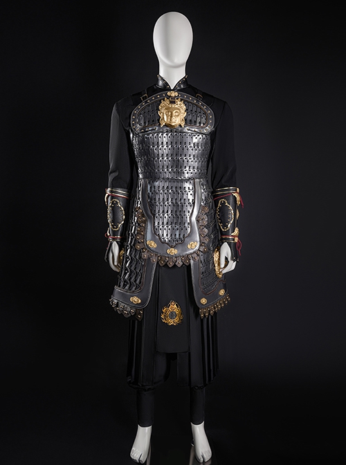 Black Myth Wukong Erlang Shen Yang Jian Halloween Cosplay Costume Set Without Shoes