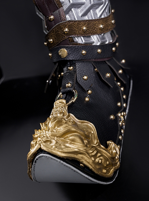 Black Myth Wukong Erlang Shen Yang Jian Halloween Cosplay Accessories Black Boots