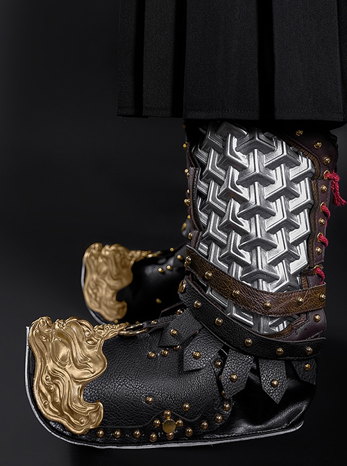 Black Myth Wukong Erlang Shen Yang Jian Halloween Cosplay Accessories Black Boots