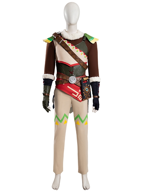 The Legend Of Zelda Tears Of The Kingdom Link Rito Village Halloween Cosplay Costume Set Without Shoes