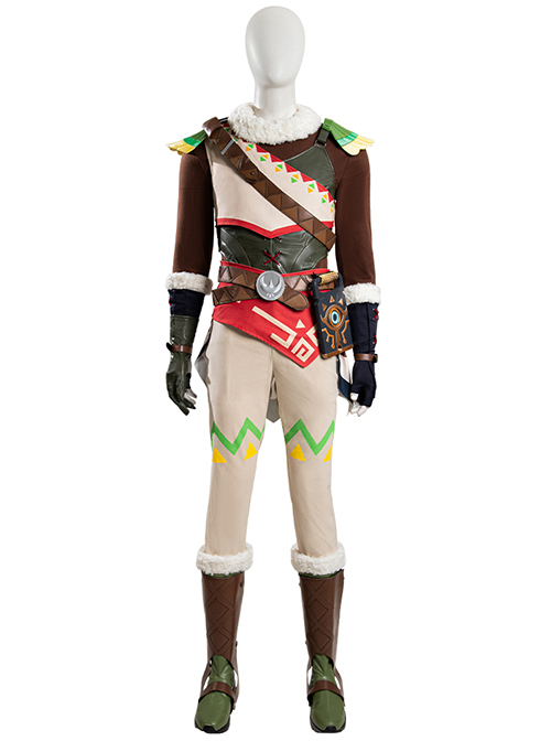 The Legend Of Zelda Tears Of The Kingdom Link Rito Village Halloween Cosplay Accessories Green Boots