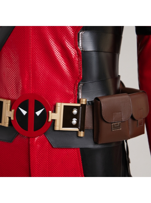 Deadpool & Wolverine Deadpool Upgraded Deadpool Halloween Cosplay Costume Set Without Shoes And Props