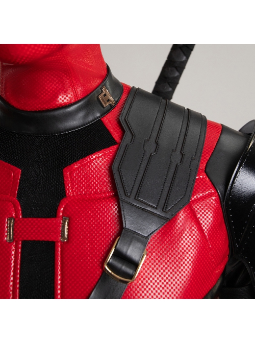 Deadpool & Wolverine Deadpool Upgraded Deadpool Halloween Cosplay Costume Set Without Shoes And Props