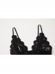 Chest Hollow Deep V Sweet Ballet Style Fluffy Hem Backless Open Crotch Sexy Lingerie Jumpsuit