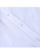 Fashion White Simple Lapel Punk Style Women's Long Sleeve Loose Shirt