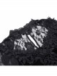 Sexy Black Micro Transparent Mesh Long Sleeves Spliced ​​Velvet Fabric Slit Hem Design Punk Style Slim Fishtail Dress