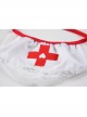 Low-Cut Lace Hem See-Through Halter Back With Chest Pads Dress Nurse Outfit Cosplay Professional Outfit Uniform Sexy Lingerie Set