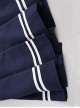 JK Style Sailor Collar Ultra-Short Exposed Waist Top Pleated Skirt Pure Student Uniform Cosplay Sexy Lingerie Set