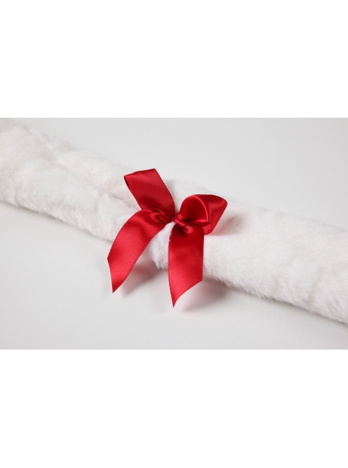Christmas Style Bow Plush Tube Top Slim Cute Bunny Girl Bendable Rabbit Ears Cosplay Sexy Lingerie Set