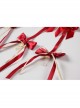Christmas Style Bow Plush Tube Top Slim Cute Bunny Girl Bendable Rabbit Ears Cosplay Sexy Lingerie Set