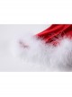 Red Velvet Stitching Feather Heart-Shaped Sweet Sling Split Nightdress Christmas Style Sexy Lingerie Set