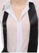 White See-Through Shirt Black Slit Hip Skirt Secretary-Style Office Cosplay Plus Size Sexy Lingerie Set