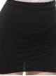 White See-Through Shirt Black Slit Hip Skirt Secretary-Style Office Cosplay Plus Size Sexy Lingerie Set