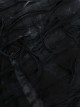 Personalized Black Wasteland Tattered Asymmetrical Slit Punk Style Tube Top Dress