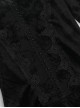 Personalized Black Flocked Jacquard Fabric With One Shoulder Design Gothic Style Long Sleeved Low Cut Dress
