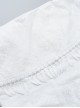 White Temperament One Shoulder Woven Fabric With Lace Dark Pattern Tassel Decoration Gothic Style Sleeveless Top