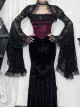 Retro Red Woven Front Center Exquisite Gem With Cross Decoration Punk Style Lace Versatile Corset