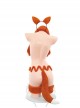 Second Dimension Cute Paws Foxes Dogs With Tail Short Plush Three-Point Sexy Underwear Set