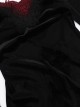 Black Elegant Velvet Chest Embroidery Raw Edge V-Neck Back Sexy Hollow Design Gothic Style Long Sleeve Slim Dress