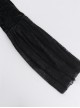 Sexy Black Lace Long Sleeves Spliced ​​Velvet Printed Fabric Shoulder Feather Decoration Gothic Style Blouse Top