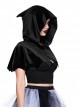 Halloween Personality Black Versatile Devil Punk Style Ladies Cape