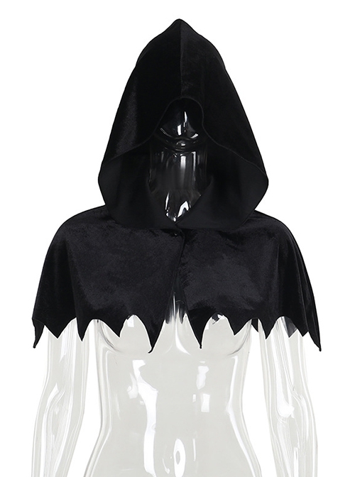 Halloween Personality Black Versatile Devil Punk Style Ladies Cape