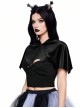Halloween Personality Black Versatile Devil Punk Style Ladies Cape