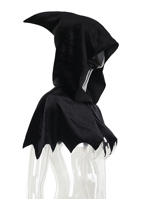 Halloween Personality Black Versatile Devil Punk Style Ladies Cape