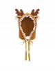 Beloved Mount Little Elk Costume Pleated Lace Light Brown Cute Plush Three-Point Exposed Buttocks Sexy Lingerie Set