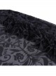 Black Sexy Slightly Transparent Jacquard Fabric With Irregular Hem Gothic Style Skirt