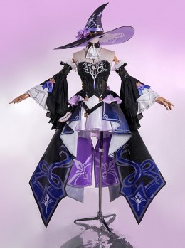 Game Honkai  Star Rail Herta Halloween Cosplay Costume Full Set