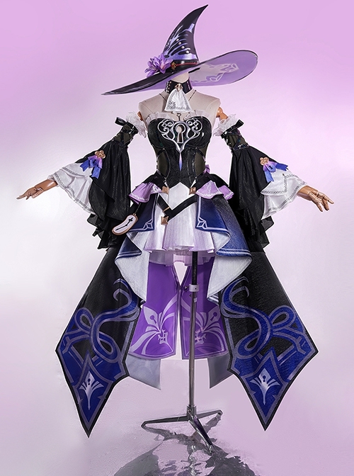 Game Honkai  Star Rail Herta Halloween Cosplay Costume Full Set
