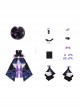 Game Honkai  Star Rail Herta Halloween Cosplay Costume Full Set
