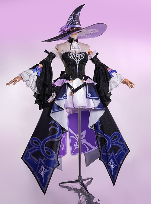 Game Honkai  Star Rail Herta Halloween Cosplay Costume Full Set