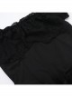 Halloween Elegant Black Lace Fabric With One Shoulder Design Gothic Style Short Sleeved Dress
