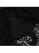 Halloween Elegant Black Lace Fabric With One Shoulder Design Gothic Style Short Sleeved Dress