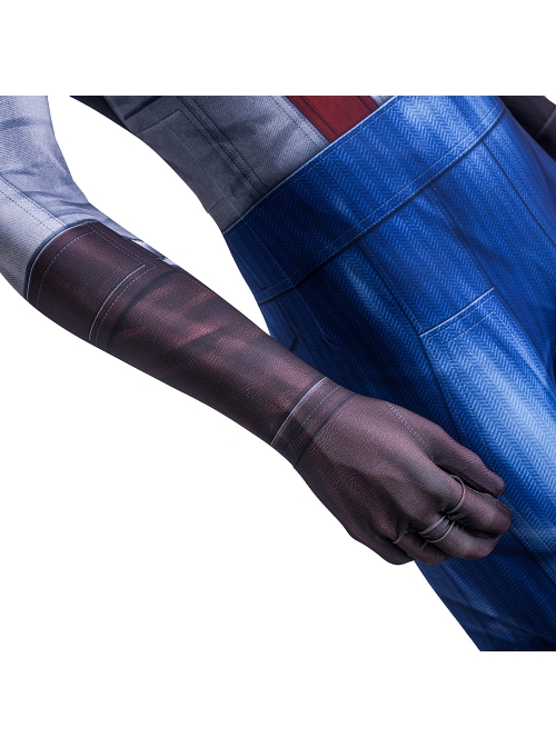 Captain America The First Avenger Captain America Bodysuit Halloween Cosplay Costume Set