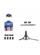Captain America The First Avenger Captain America Bodysuit Halloween Cosplay Costume Set