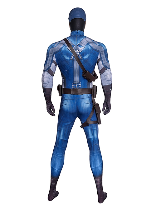 Captain America The First Avenger Captain America Bodysuit Halloween Cosplay Costume Set