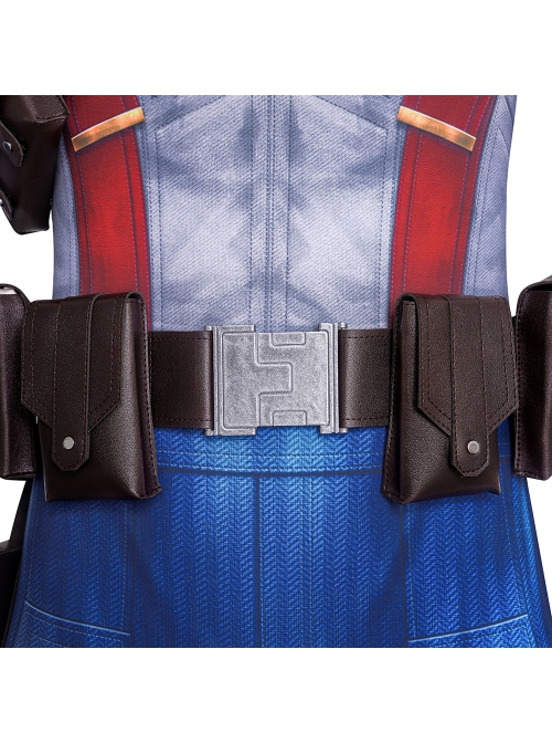 Captain America The First Avenger Captain America Bodysuit Halloween Cosplay Costume Set