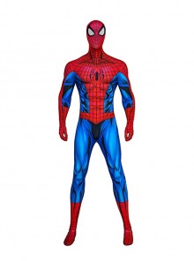 Anime Version Spider Man Spider Man Bodysuit Halloween Cosplay Costume Set