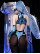 Mechanical Beauty Cyber ​​Future Print Halloween Backless Exposed Buttocks Open Crotch Bodysuit Sexy Lingerie Set